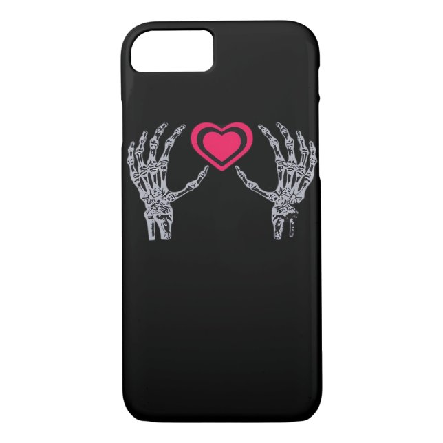 Skeleton Hands Herz Niedlich Case-Mate iPhone Hülle (Rückseite)