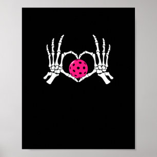 Skeleton Hands Herz Signieren Funny Pickle Valenti Poster