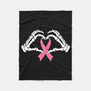 Skeleton Hands Holding Ribbon Halloween Kostüm Ha Fleecedecke