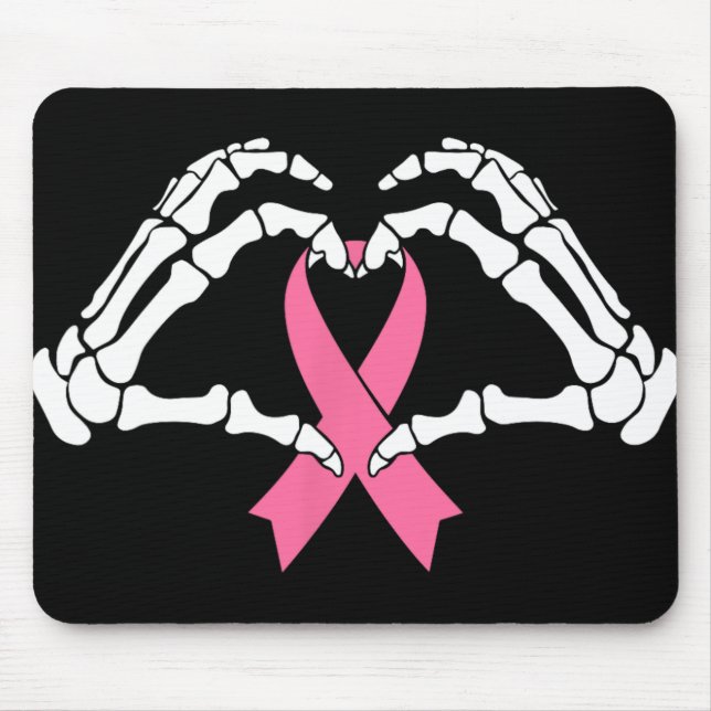 Skeleton Hands Holding Ribbon Halloween Kostüm Ha Mousepad (Vorne)