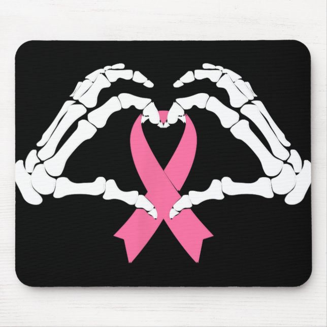 Skeleton Hands Holding Ribbon Halloween Kostüm Ha Mousepad (Vorne)
