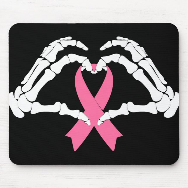 Skeleton Hands Holding Ribbon Halloween Kostüm Ha Mousepad (Vorne)