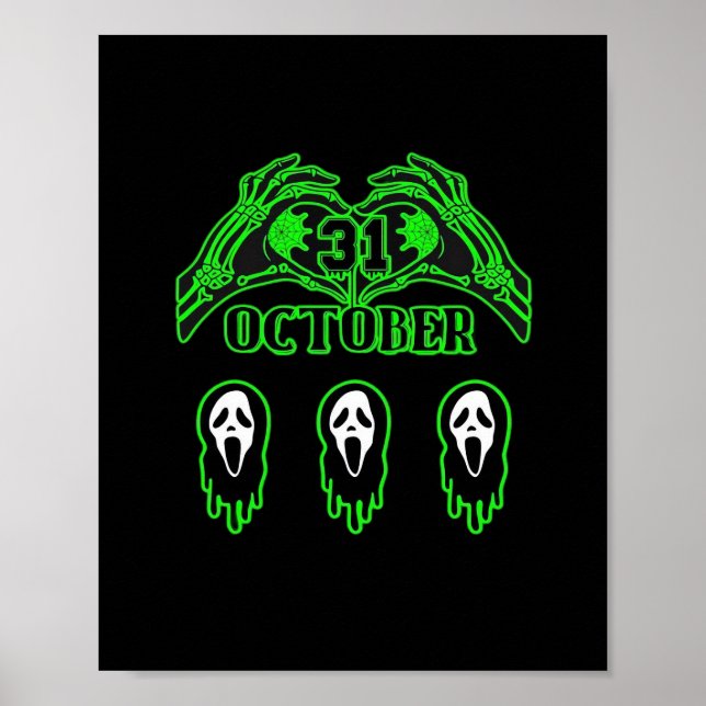 Skeleton Hands Klassisches Design Poster (Vorne)