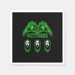 Skeleton Hands Klassisches Design Serviette