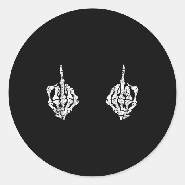 Skeleton Hands On S Funny Soky Halloween Costume  Runder Aufkleber (Vorderseite)