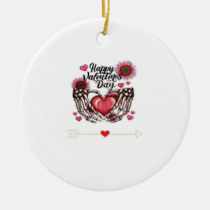 Skeleton Hands Valentinstag Classic Keramik Ornament
