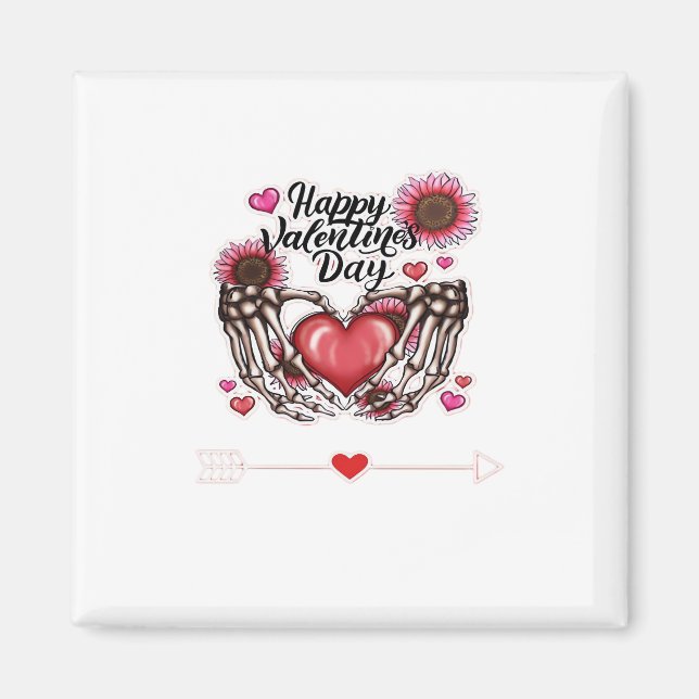 Skeleton Hands Valentinstag Classic Magnet (Vorne)