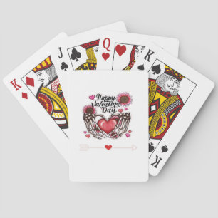 Skeleton Hands Valentinstag Classic Spielkarten