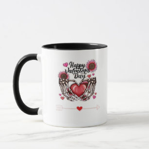 Skeleton Hands Valentinstag Classic Tasse