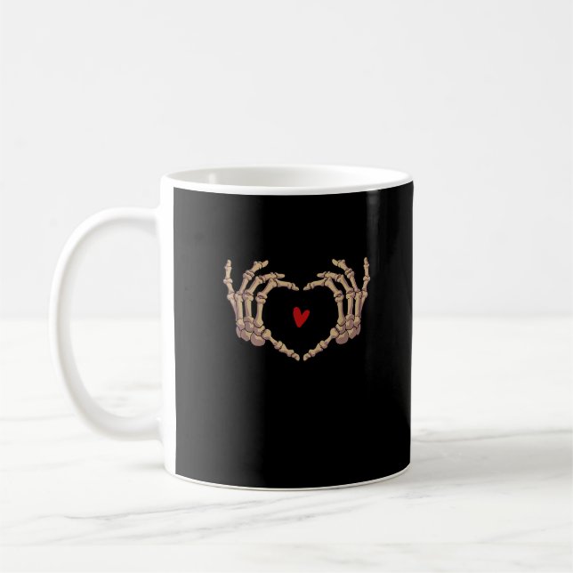 Skeleton Hands Women Skeleton Hands Halloween Kaffeetasse (Links)