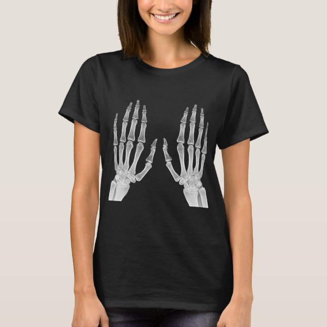 Skeleton Hands Xray Picture Human Anatomy photo T-Shirt (Vorderseite)
