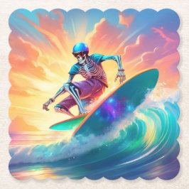 Skeleton Hang 10 Untersetzer