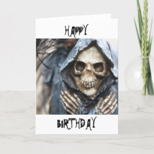 Skeleton Happy Birthday Card Karte