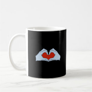 Skeleton Heart Hands Classic & Basic Halloween Kaffeetasse