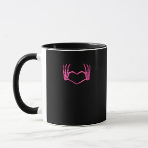 Skeleton Heart Hands Classic Tasse
