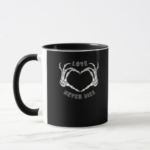 Skeleton Heart Hands Funny & Classic Tasse
