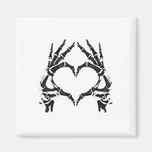 Skeleton Heart Hands - Halloween - Skeleton Hands Magnet