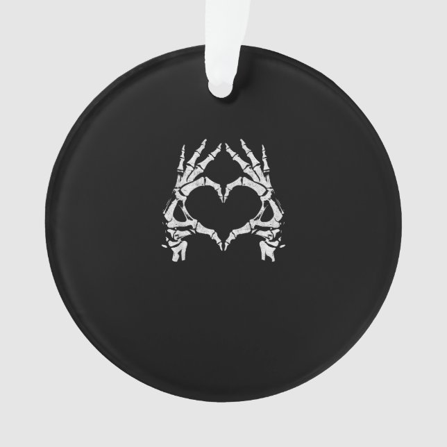 Skeleton Heart Hands - Halloween - Skeleton Hands Ornament (Vorderseite)
