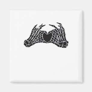 Skeleton Heart Hands - Klassisch Magnet
