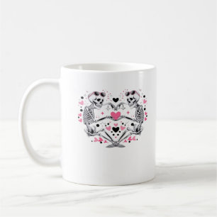 Skeleton Heart Hands Klassische Viren Kaffeetasse