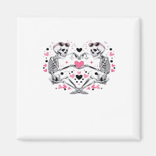 Skeleton Heart Hands Klassische Viren Magnet