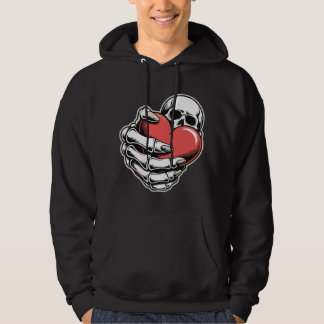 Skeleton Heart Hoodie – Dunkle Kunst Design