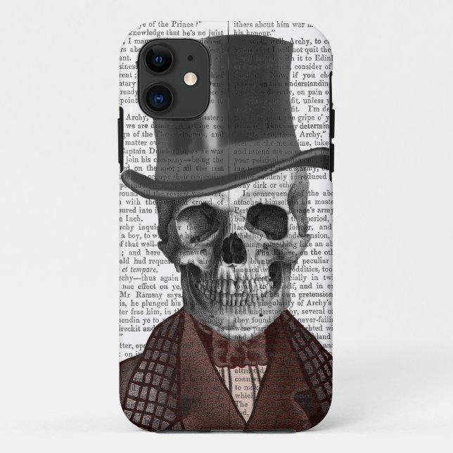Skeleton Herr und Zylinder Case-Mate iPhone Hülle (Rückseite)