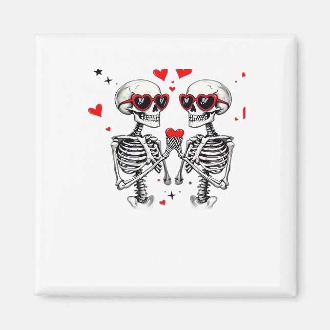 Skeleton Herz Hände für Trends Magnet (Vorne)