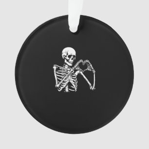Skeleton Herz Hände unterzeichnen Halloween Kostüm Ornament