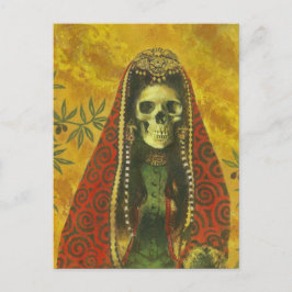 Skeleton Hexendesign Postkarte