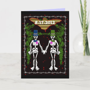 skeleton Hochzeit 2 Karte