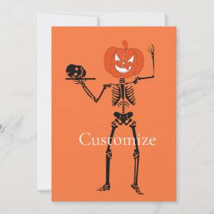 Skeleton Holding Skull Thunder_Cove Einladung