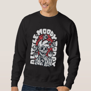 Skeleton Jester Juggling Skulls Sweatshirt
