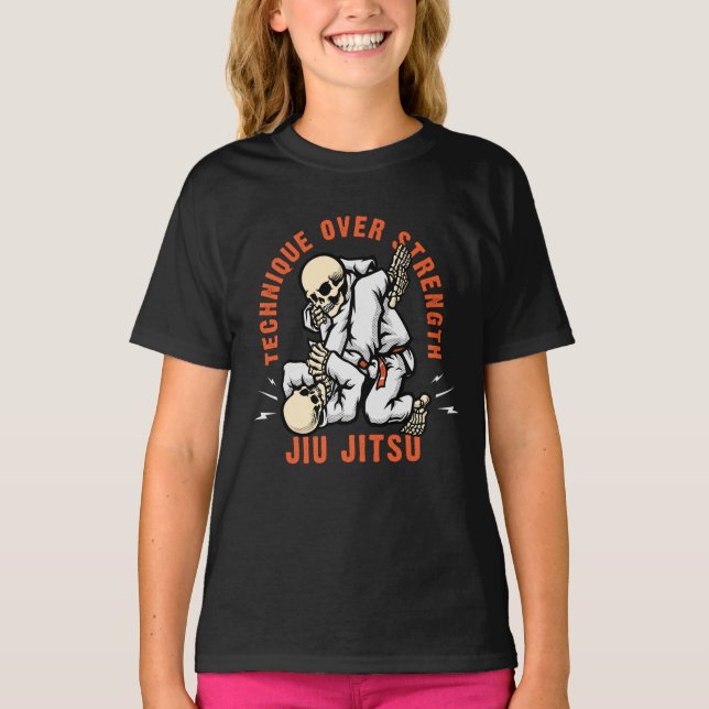 Skeleton Jiu Jitsu T-Shirt (Vorderseite)
