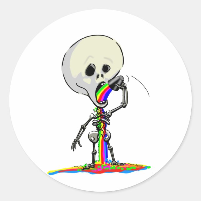sKeLeToN JuiCe Runder Aufkleber (Vorderseite)
