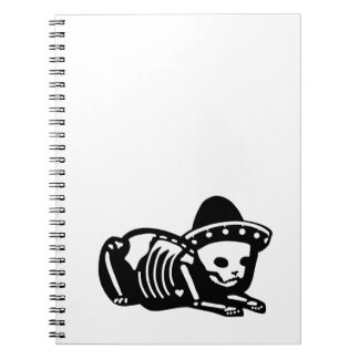 Skeleton KatzeSiesta Notizblock