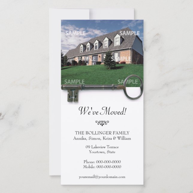 Skeleton Key Bewegungs-Ankündigung Fotokarte Ankündigung (Vorderseite)