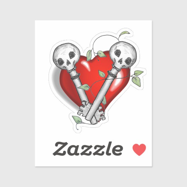 Skeleton Keys Aufkleber (Blatt)