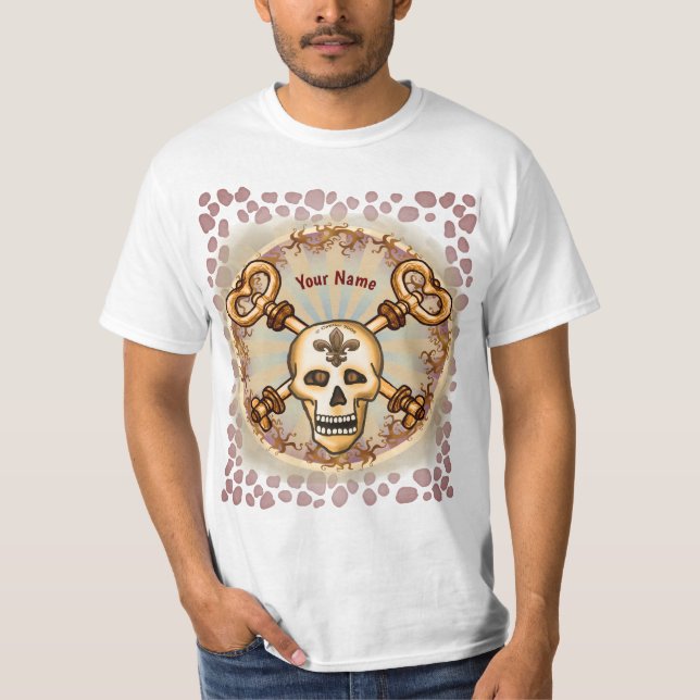 Skeleton Keys Skull T-Shirt (Vorderseite)