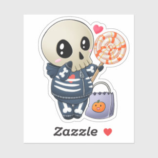 Skeleton Kid Sticker