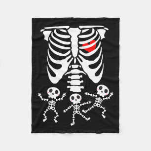 Skeleton KinderHalloween-Schwangerschaftspaare Kos Fleecedecke
