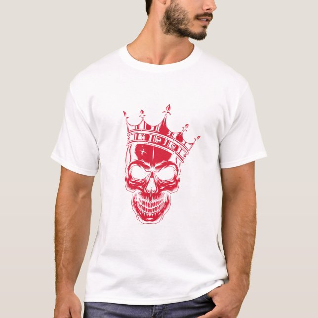 Skeleton King oder Skeleton Prince T - Shirt in Ro (Vorderseite)