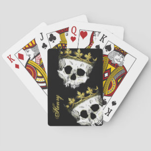 Skeleton King Skulls Spielkarten