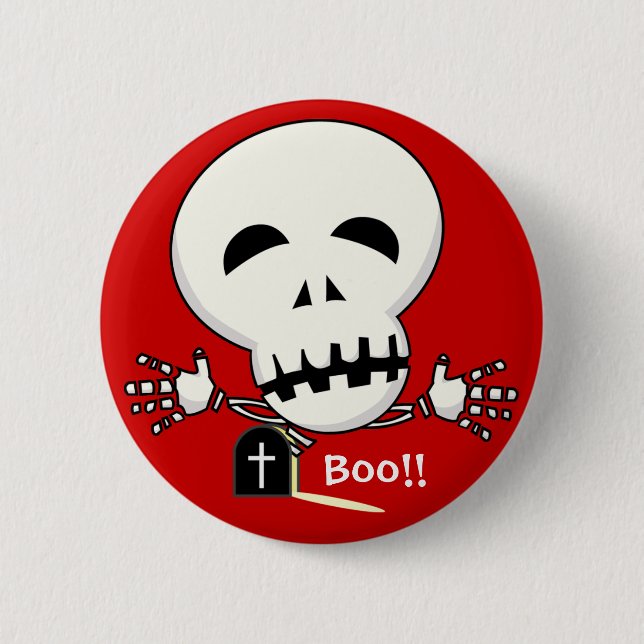 Skeleton Knopf Button (Vorderseite)