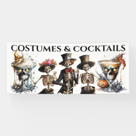 Skeleton-Korpuscocktail zu Halloween Banner