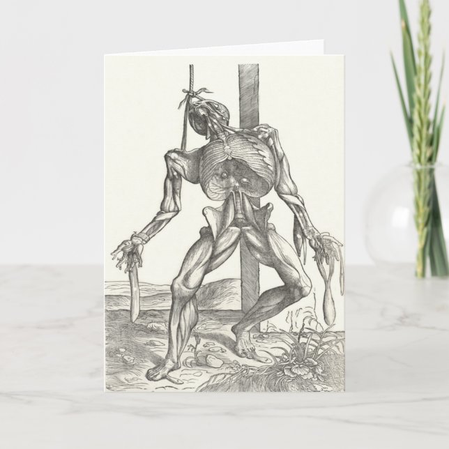 Skeleton Leichen-Leichen-Anatomie medizinisch Karte (Vorderseite)