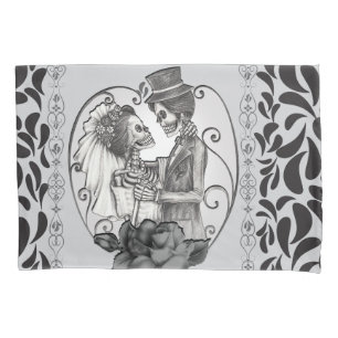 Skeleton Liebe Paare Ehetanz Kissenbezug