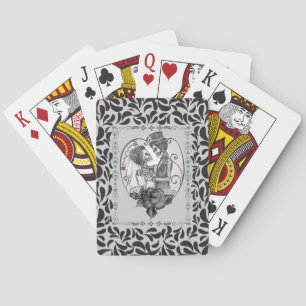 Skeleton Liebe Paare Ehetanz Spielkarten