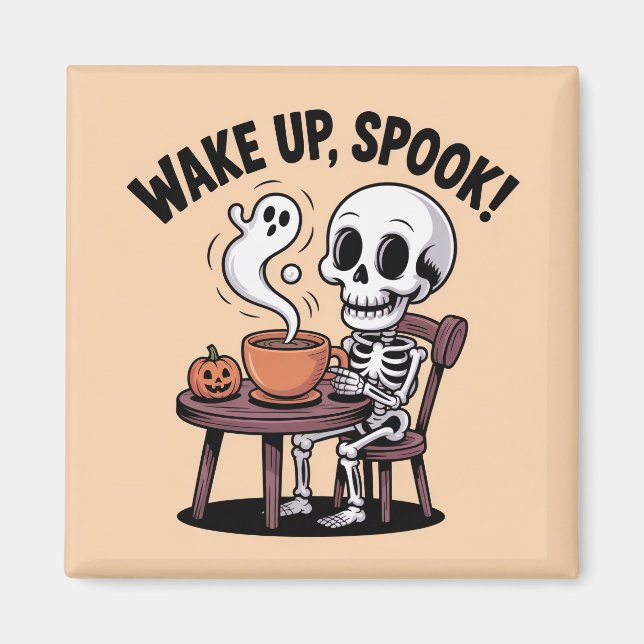 Skeleton Magnet - Weck-Up Spook Halloween Desi (Vorne)