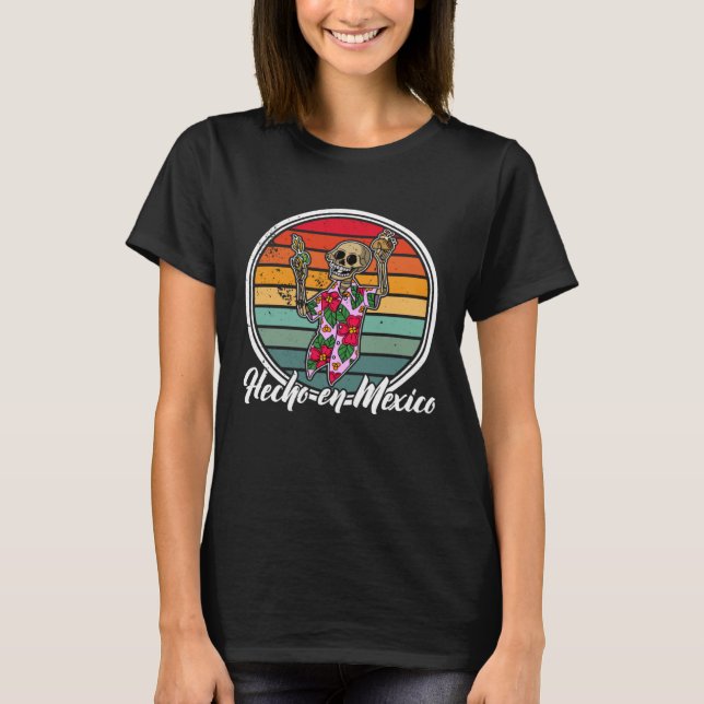 Skeleton Mexikanischer Nacho Sommer 8 T-Shirt (Vorderseite)